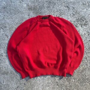 Vintage Red Eddie Bauer Sweater for Men